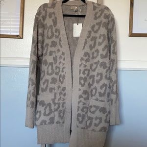 Barefoot dreams Leopard Cardigan